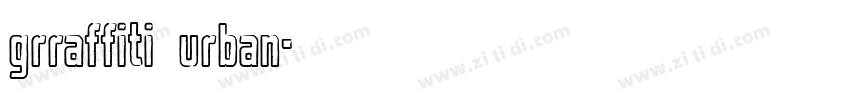 grraffiti urban字体转换